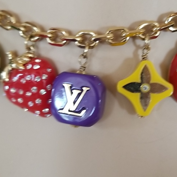 Auth Louis Vuitton Fruit Charm Necklace - Picture 4 of 9